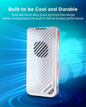 Load image into Gallery viewer, ANKMAX UC4M3 USB4 SSD Enclosure with Fan and RGB Light for NVMe M.2 SSD