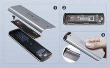 Load image into Gallery viewer, ANKMAX UC31M2 NVMe and SATA M.2 Enclosure USB 3.1 10Gbps Aluminum External Enclosure