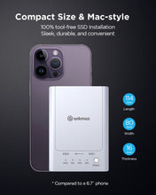 Load image into Gallery viewer, Ankmax M2U32C Dual-Bay NVMe M.2 SSD Duplicator, Tool-Free Aluminum USB3.2 10Gbps External M.2 SSD Enclosure
