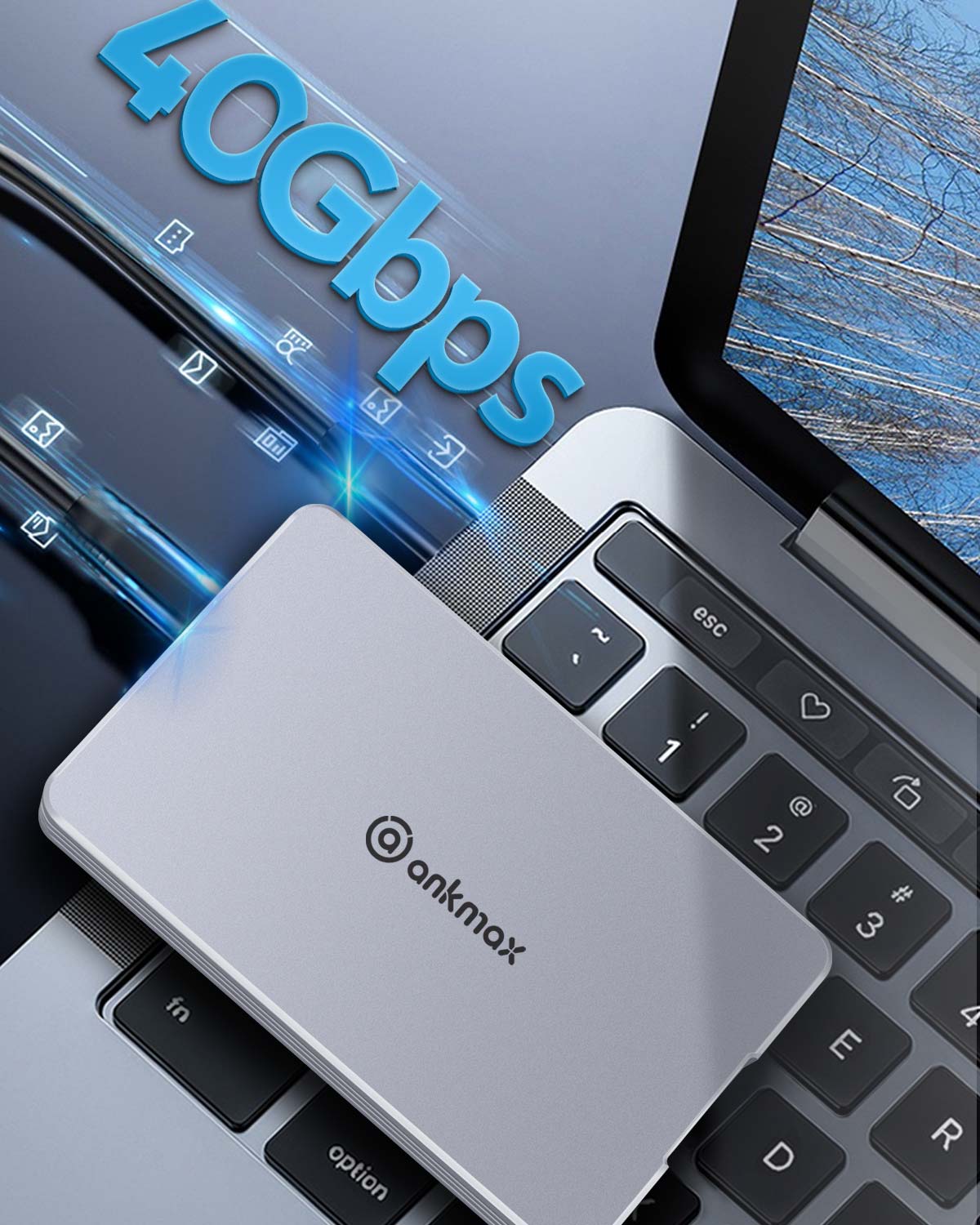 ANKMAX UC4M2 USB4 SSDエンクロージャ（NVMe M.2 SSD用） – Ankmax