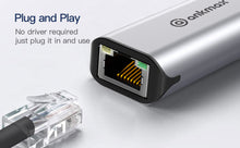 Load image into Gallery viewer, Ankmax USB C to Ethernet Adapter 2.5Gb, Ethernet Adapter UC312G2 for Laptop, Aluminum with Thermal Design, Type C (Thunderbolt 5/4/3 Compatible) to RJ45 Network LAN Internet, Compatible for MacBook Air/Pro, XPS
