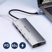Load image into Gallery viewer, Ankmax P631HG USB C Hub Ethernet Adapter with 4K HDMI, 1Gbps Ethernet , 3 USB 3.1, 60W PD

