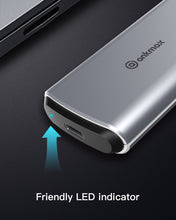Load image into Gallery viewer, ANKMAX UC31M2 NVMe and SATA M.2  Enclosure USB 3.1 10Gbps Aluminum  External Enclosure

